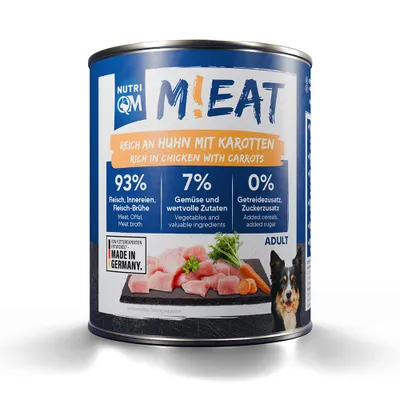 Produktbild von NutriQM M!eat Huhn & Karotte 6 x 800g