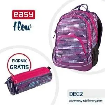 Zdjęcie produktu dla Plecak szkolny. młodzieżowy różowy Easy piórnik GRATIS - praca zbiorowa