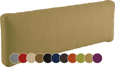 Produktbild von sunnypillow Palettenkissen für Gartenmöbel - Rückenkissen 120x40x20cm - Rückenpolster für Bett und Sofa - Palettenpolster für Palettenmöbel - Lounge Kissen mit abnehmbarem Bezug Beige