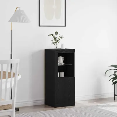 Produktbild von vidaXL LED-Sideboard Schwarz 41 x 37 x 100 cm Holzwerkstoff