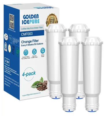 Zdjęcie produktu dla Filtr do wody, zamiennik dla ekspresów automatycznych, 4 sztuki. Kompatybilny z modelami Krups F088, Melitta Pro Aqua, Nivona NIRF700