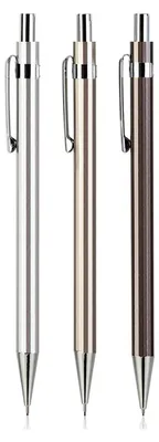 Productafbeelding van Potloodset, 3 stuks, 0,7 mm, metalen, antislip grip, HB-lood