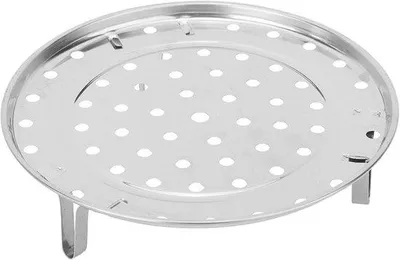 Produktbild von Stoomhalter Rund Edelstahl - Multifunktional für Gemüse und Fisch