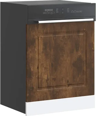 Produktbild von Buffetschrank Küche, Geschirrspülerblende, Kalmar Räuchereiche 60x1,5x67 cm - Mehrzweckschrank CC31297