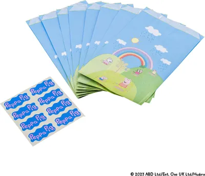 Immagine prodotto di Sacchetti di carta a tema Peppa Pig, 8pz
