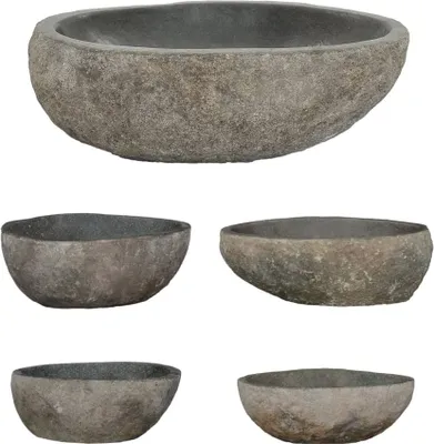 Immagine prodotto di Lavandino in Pietra di Fiume Ovale (29-38)x(24-31) cm