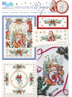 Produktbild von Lindner´s Kreuzstich Zählmuster Vorlage "Weihnachtiche Magie", 166