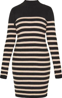 Image de Robe Mutha pour femme - noir et beige, XL/XXL