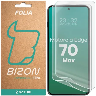 Produktbild von Hydrogel Folie für den Bildschirm für Motorola Edge 70 Max, Bizon Film Hydrogel Front Duo, 2 Stück