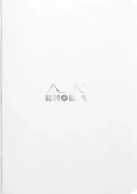 Produktbild von Rhodia 10x Notizheft Rhodia A5 48 Blatt kariert 80g - Weiß 119181C