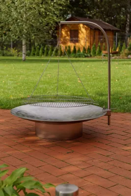 Produktbild von SvenskaV Edelstahl-Schwenkgrill 63 cm für SvenskaV Feuerschale GRACE & SPACE