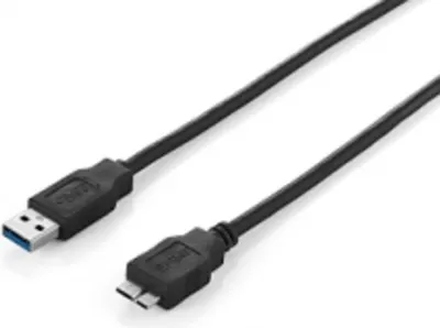 Obrázek produktu pro Equip 128397, 1,8 m, USB A, Micro-USB B, USB 3.2 Gen 1 (3.1 Gen 1), Samec/samec, Černá