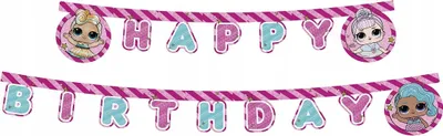 Image de Procos L.O.L Happy Birthday Girlande 2m