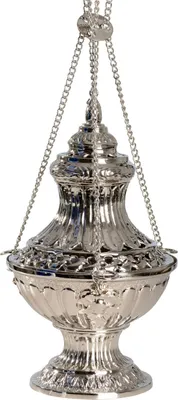 Produktbild von Weihrauchfass vernickelt H 30 cm