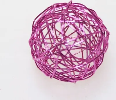 Produktbild von DRAHT-BÄLLE 50mm, 5cm/8 Stück in Klarsichtbox PINK