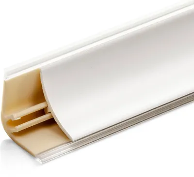 Produktbild von 150cm Abschlussleiste | Farbe: Weiß matt | Wandabschlussleiste | Winkelleiste | Küche | Arbeitsplatte | DQ-PP