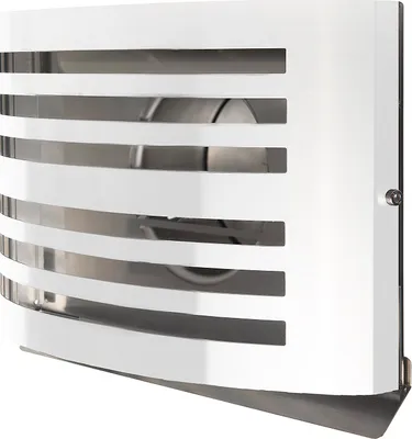 Produktbild von Premium Abluftgitter Alfa Küchenabluftgitter isoliert Überdruckgitter Rückstauklappe 150mm Weiß RAL9010