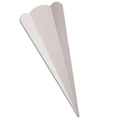 Produktbild von Schultüten-Zuschnitt 6-eckig, 68cm GRAU - Schultüten Rohling zum Basteln