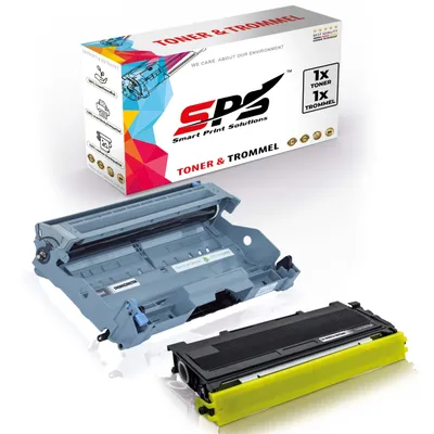 Produktbild von 1x TN2000 Toner Schwarz + 1x DR2000 Trommel kompatibel für Brother DCP-7010 Brother DR2000 Brother TN2000 DCP-7010 DCP-7010L DCP-7020 DCP-7025