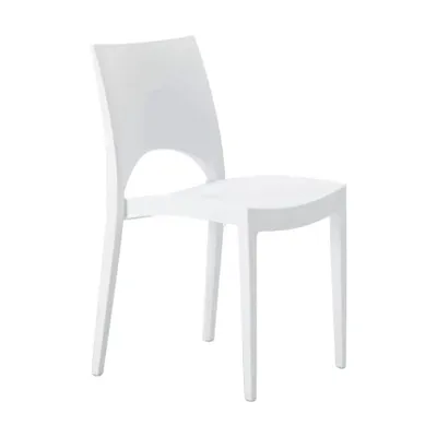 Produktbild von Stapelstuhl Aus Polypropylen Farbig Grand Soleil Paris Garten Outdoor - Weiß