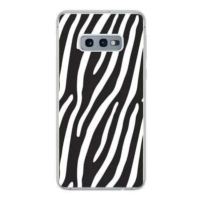 Produktbild von MuchoWow® Handyhülle Schutzhülle Hülle für Samsung Galaxy S10e Tiere - Zebradruck - Schwarz Silikon Softcase Handy Hülle - Handy