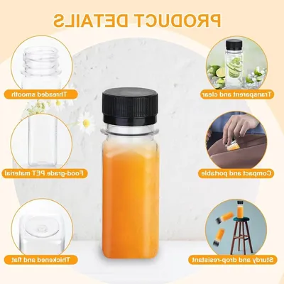 15 Stück Mini Saftflaschen 60ml, Hauptbild