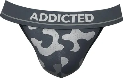 Image de ADDICTED Camo Mesh Push Up Bikini Brief Charcoal - 1x Taille S