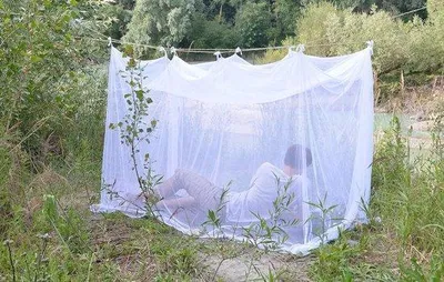 Productafbeelding van Expedition Klamboe met impregnering - reisnet, kleur wit