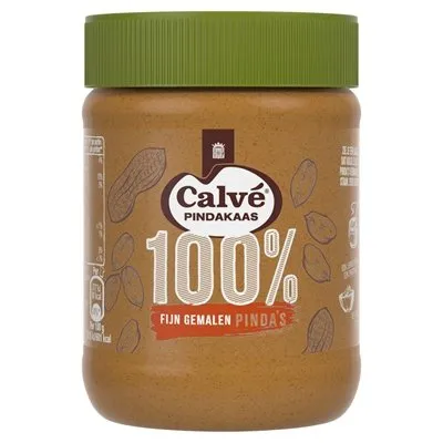 Produktbild von Calvé 100% Pindakaas Ernussbutter 350g