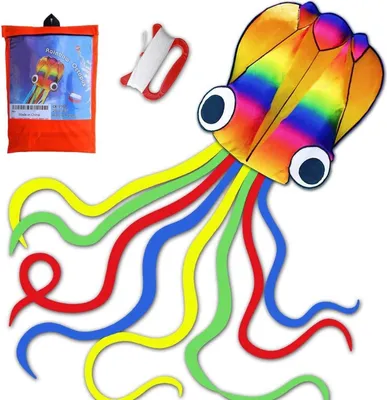 Produktbild von Regenbogen Octopus Drachen für Erwachsene Outdoor-Spiele Grosse Schwänze
