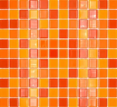 Produktbild von Mosaikfliese Transluzent gelb orange rot Glasmosaik Crystal gelb orange rot MOS62-0802