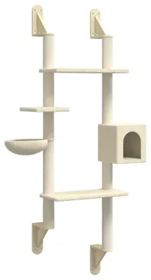 Immagine prodotto di vidaXL Tiragraffi a parete crema 180 cm