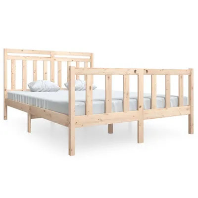Zdjęcie produktu dla vidaXL Łóżko z litego drewna 140x190 cm