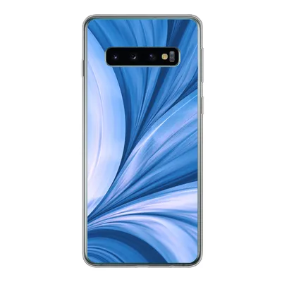 Produktbild von MuchoWow® Handyhülle Schutzhülle Hülle für Samsung Galaxy S10 Blau - Abstrakt - Design Silikon Softcase Handy Hülle - Handytasche