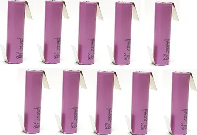 Produktbild von 10  x  18650 Samsung INR18650-35E / 3,7 V / 3500mAh / Li-ion 3C / 10,5A Lötfahne Z