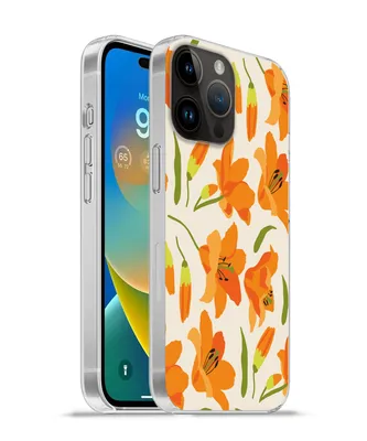 Produktbild von MuchoWow® Handyhülle Schutzhülle Hülle für Apple iPhone 14 Pro Max Blumen - Lilie - Muster Silikon Softcase Handy Hülle - Hardcover