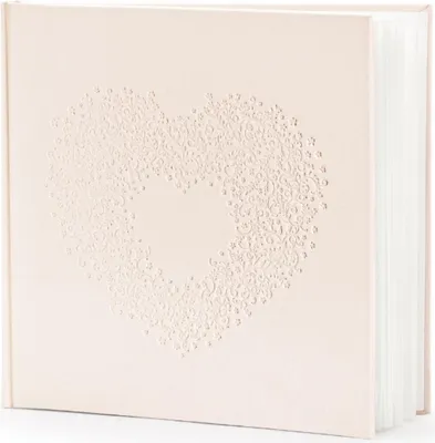 Produktbild von Gästebuch Herz Hellrosa | 20,5×20,5cm
