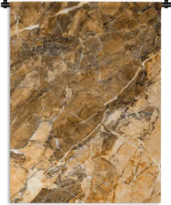 Produktbild von MuchoWow® Wandteppich Wandbehang Granit - Gelb - Kieselstein - Weiß 60x80 cm Tapisserie Dekoration Wandtuch - Decke - Wandtücher - Wohne
