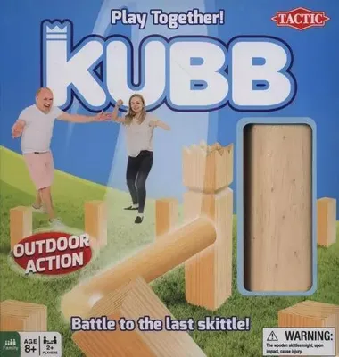 Immagine prodotto di gioco del lancio di Kubb in scatola di cartone