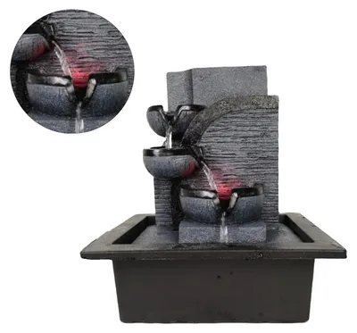 Obrázek produktu pro Stolní fontánka, pryskyřice, 23 x 17,5 x 29 cm, 1,3 kg, do interiéru, netoxická