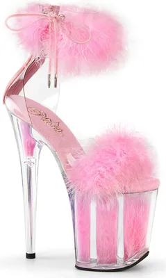 Produktbild von FLAMINGO-824F Damen Sandale von Pleaser, Transparent Rosa , EU 36, US 6