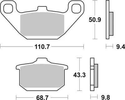 Produktbild von sbs Bremsbeläge Satz 557LS