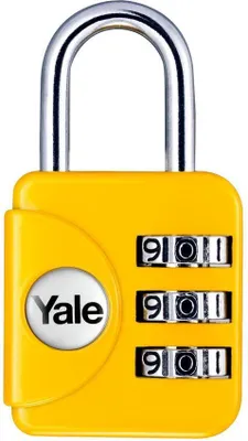 Image de Cadenas Yale YP1/28/121/1, de voyage, a combinaison numerique, jaune