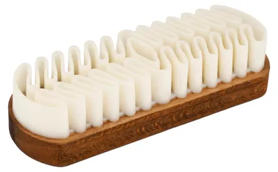 Productafbeelding van Nubuckborstel suède borstel schoenborstel - Crêpeborstel - Beukenhout - 12,5 x 4,2 cm