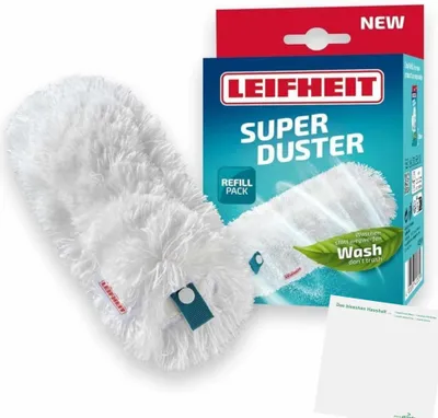 Produktbild von Leifheit Staubbezug für Staubwedel Superduster (1 Stück) + usy Block