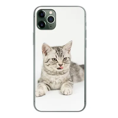 Produktbild von MuchoWow® Handyhülle Schutzhülle Hülle für iPhone 11 Pro Max Kitten - Weiß - Sohle - Mädchen - Kinder - Jungen - Kind Silikon Softcase Handy Hülle - Schutz