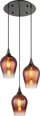 Produktbild von Globo Lighting Hängeleuchte Metall schwarz-chrom, 3x E27