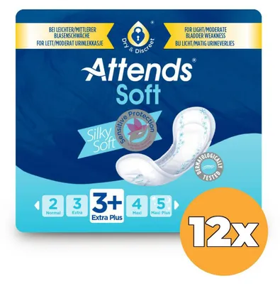 Produktbild von 12x Attends Einlagen Soft Extra Plus 3 (10 Stück)