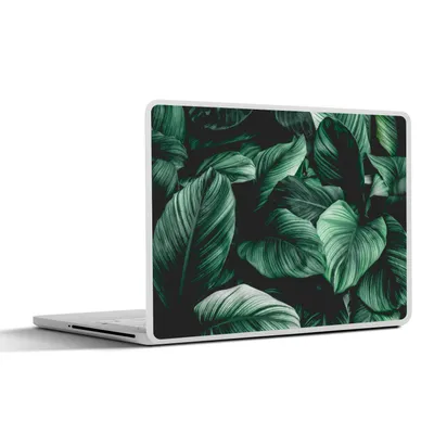 Produktbild von MuchoWow® Laptop Aufkleber Sticker Cover Dschungel - Blätter - Tropisch - Pflanzen - Natur 30x22 cm - Laptop-Sticker