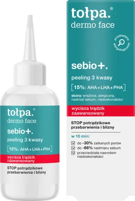 Obrázok produktu pre Tolpa Dermo Face Sebio+ Peeling 3 kyseliny, 50 ml